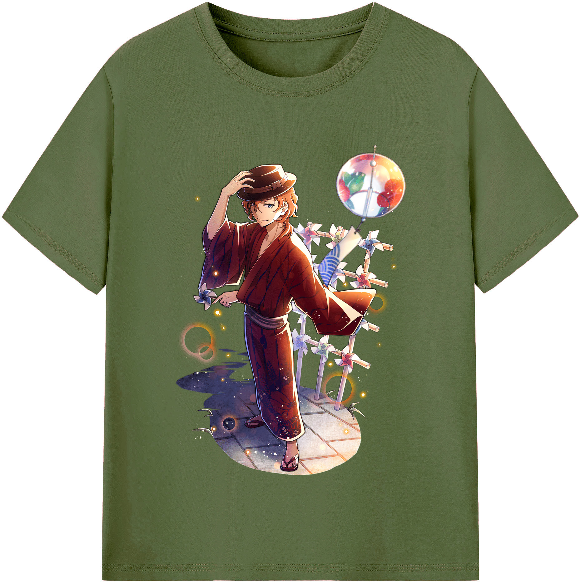 （画像用） 文豪ストレイドッグス Bungo Stray Dogs 綿100％半袖Tシャツ（フロントプリント）